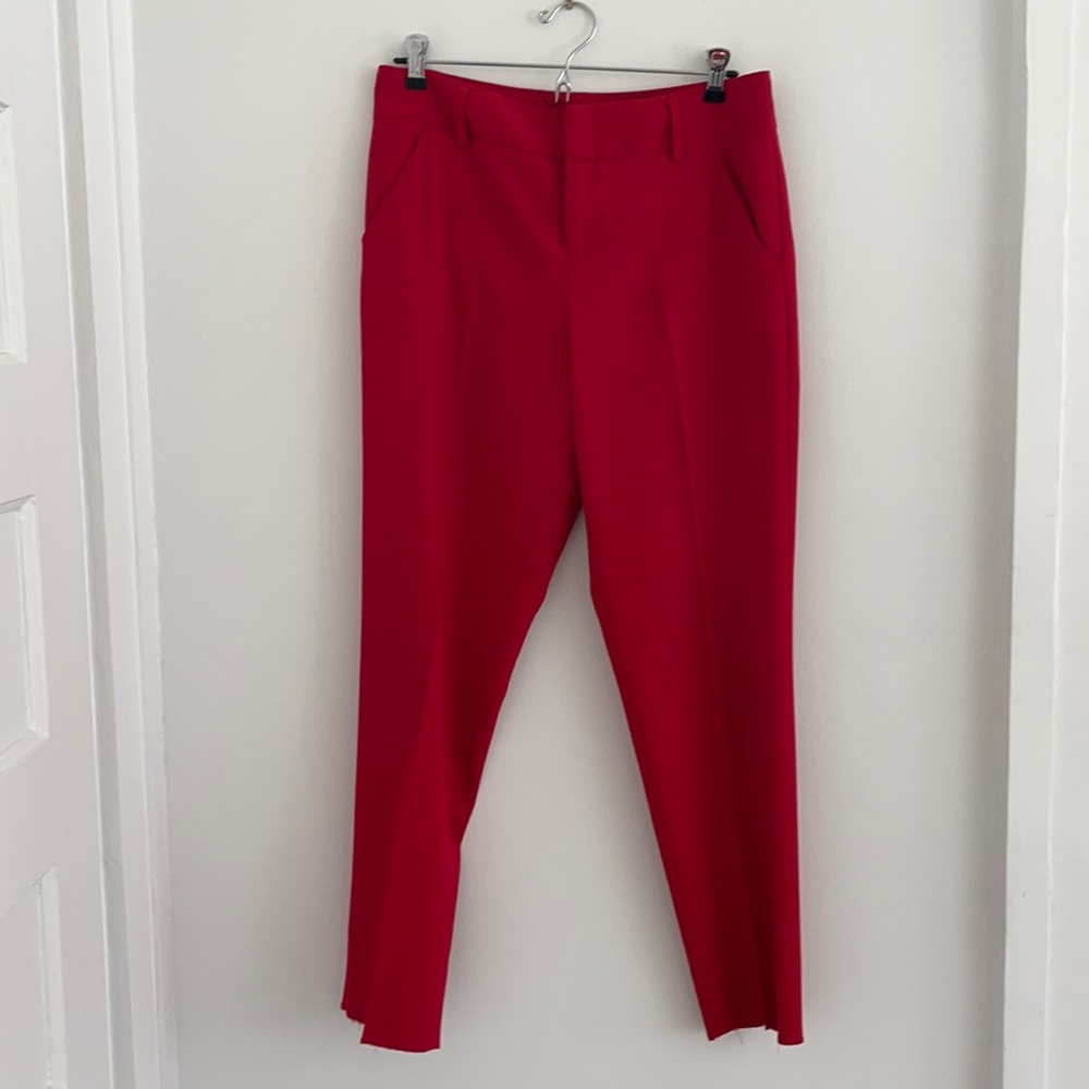 Alice and Olivia Red Slacks 6